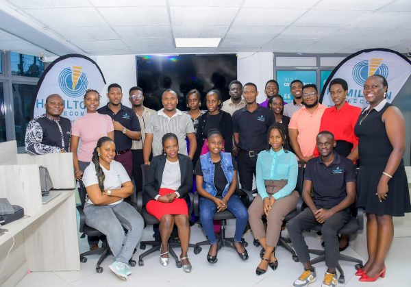 Group picture with clients Group picture with clients